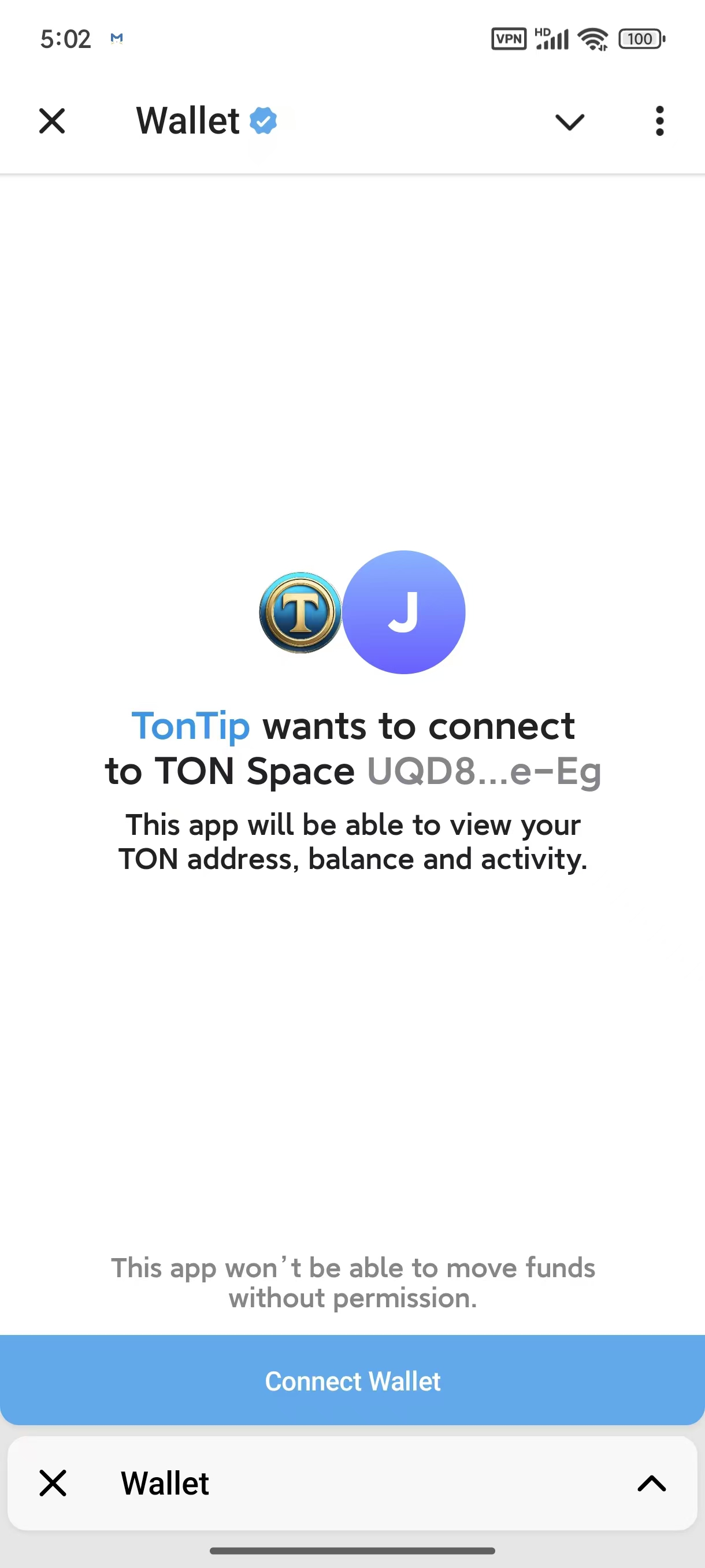 tontip connect telegram